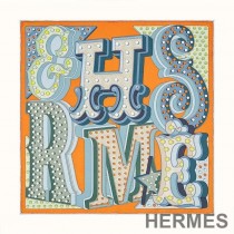 Hermes Electrique Shawl 140 In Orange