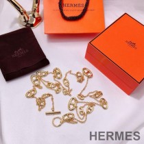 Hermes Farandole Necklace In Gold