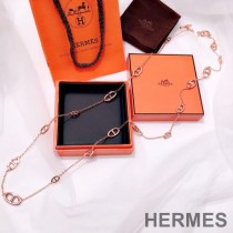 Hermes Farandole Necklace In Rose Gold
