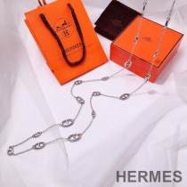 Hermes Farandole Necklace In Silver