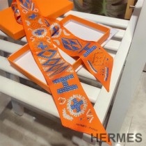 Hermes Kelly En Perles Twilly In Orange