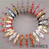 Hermes Small Clic Enamel H Bracelets