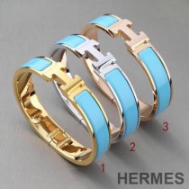 Hermes Small Clic H Bracelet In Lake Green