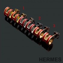 Hermes Small Pop H Earrings In Red