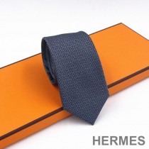 Hermes Tie 7 Drift Tie In Blue