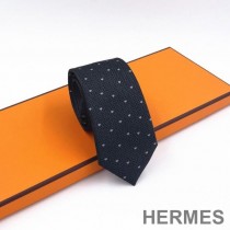 Hermes Tie 7 Love Hearts Tie In Grey