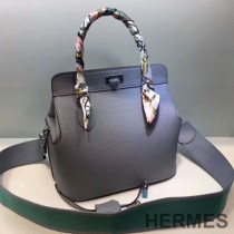 Hermes Toolbox Bag Swift Leather Palladium Hardware In Sky Blue